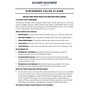 Diminished Value Report